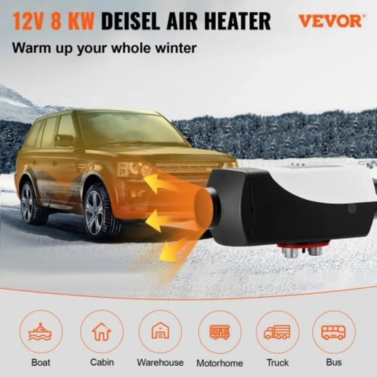 12V Diesel Parking Heater, 5-8KW Diesel Air Heater - Image 3
