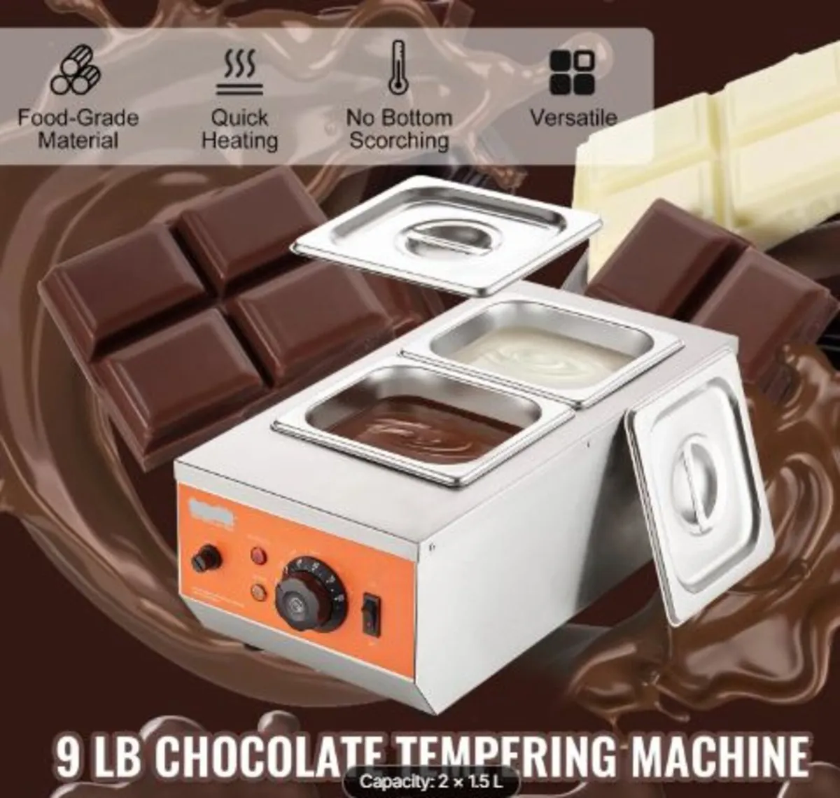 Chocolate Tempering Machine Chocolate Melting Pot - Image 2