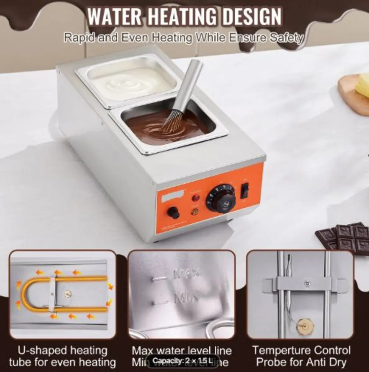 Chocolate Tempering Machine Chocolate Melting Pot - Image 3