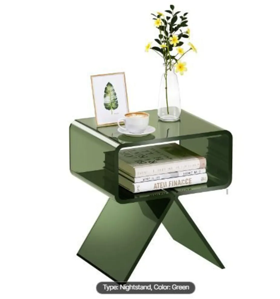 Acrylic Nightstand Side Table - Image 4