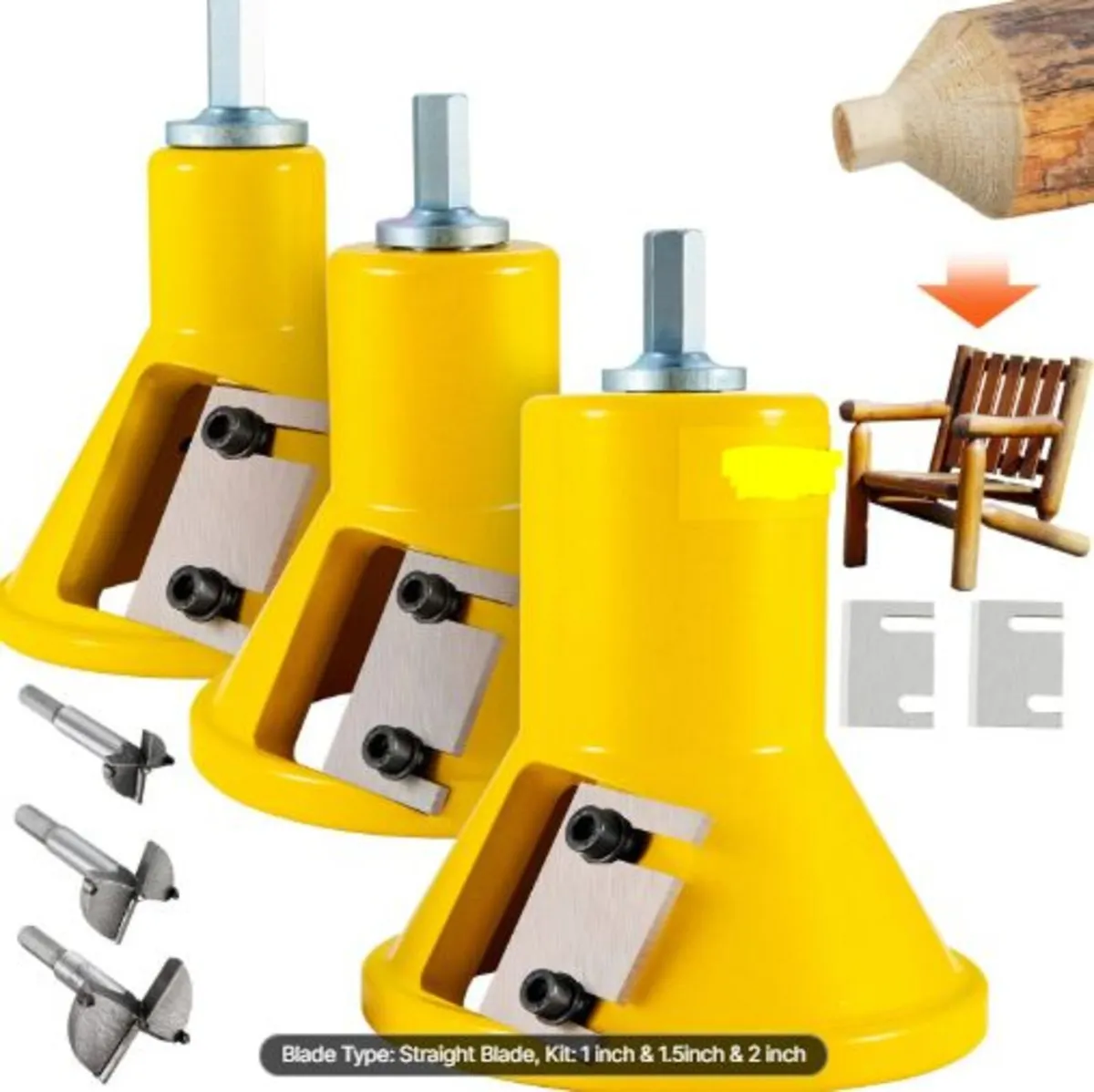 Tenon Cutter, 1"/25.4mm & 1.5"/38mm & 2"/50.8mm, - Image 1