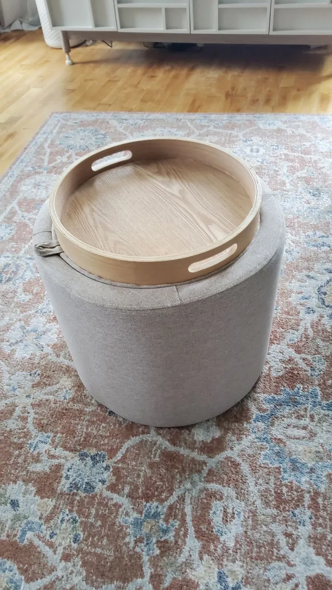 Storage Stool and Tray - Image 1