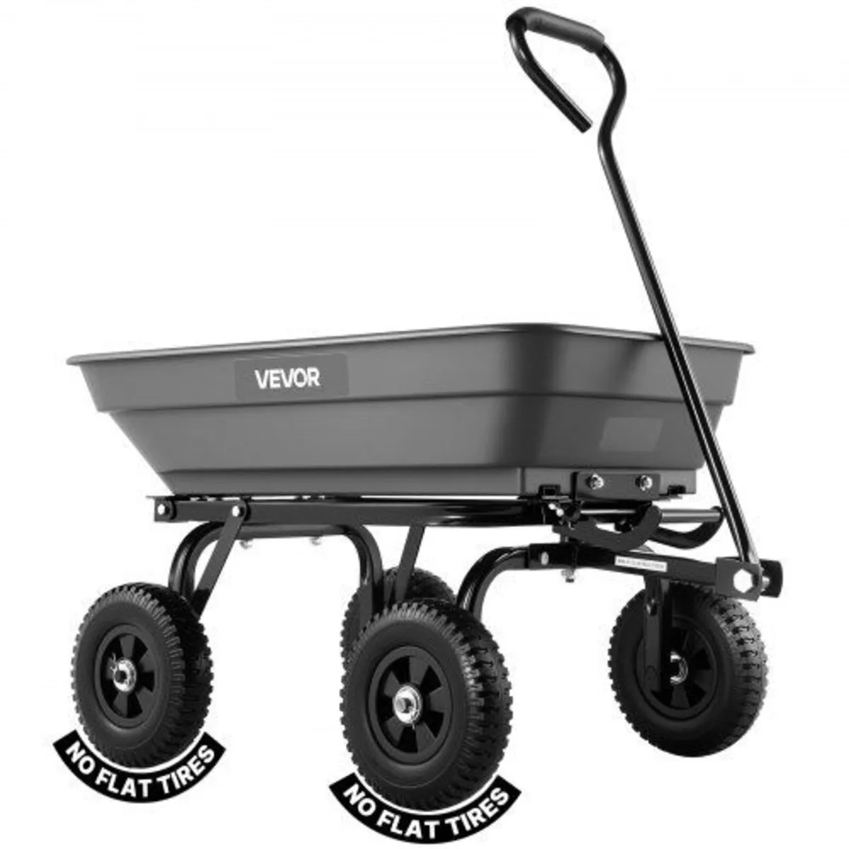 Garden Dump Cart 181kg - No-Flat Wheels - Image 2