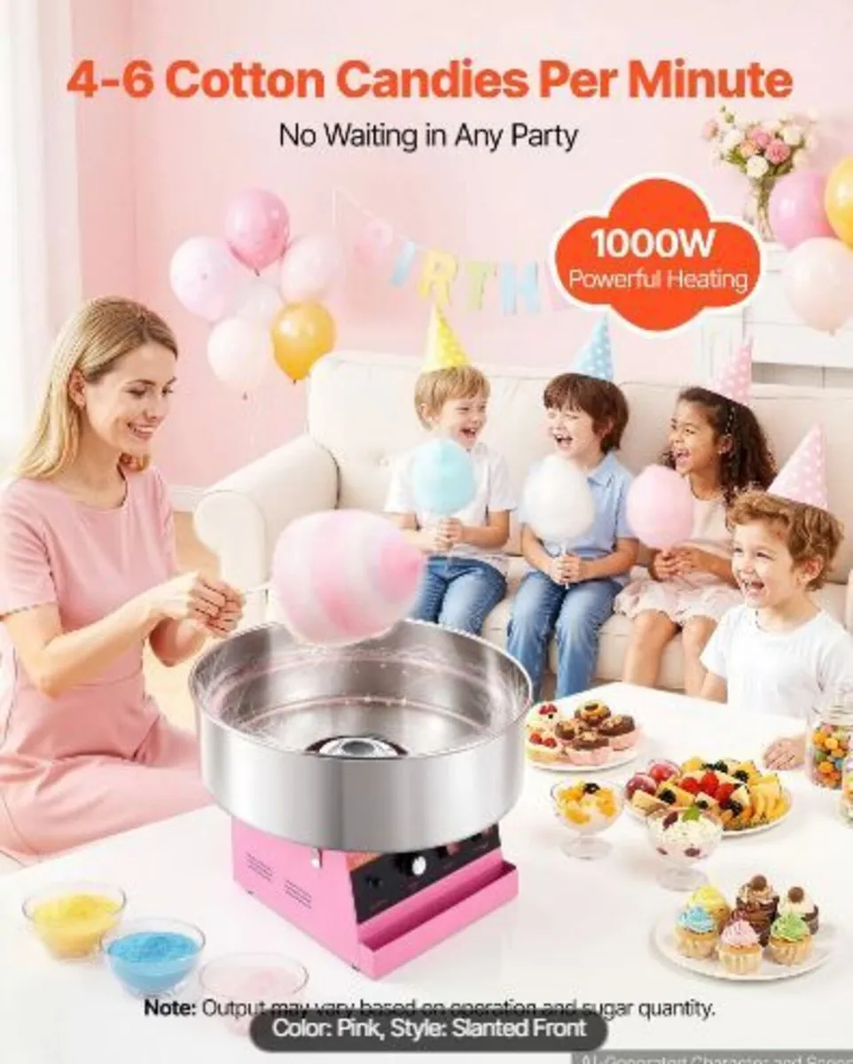 R Cotton Candy Machine Commercial 1000W - Image 2