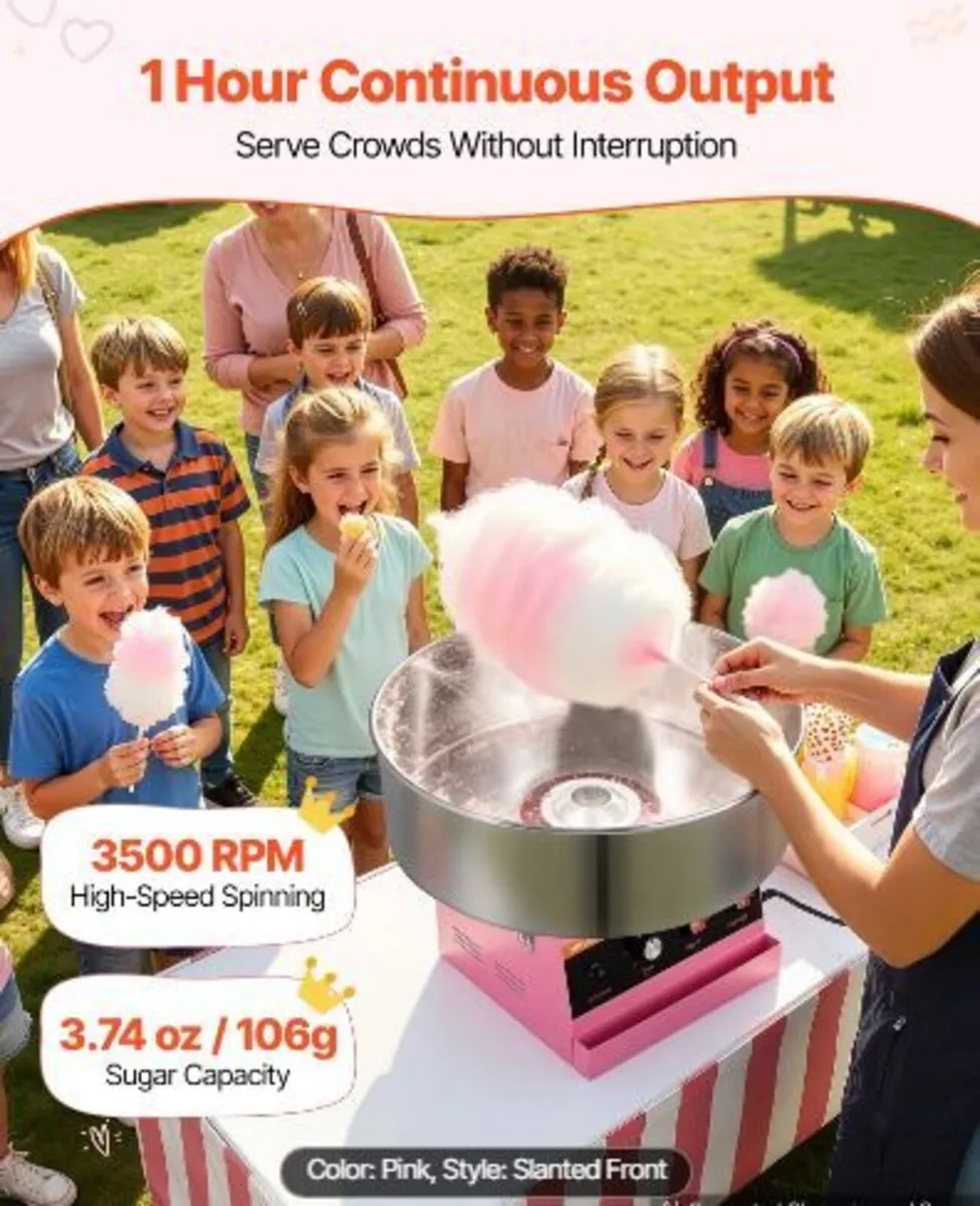 R Cotton Candy Machine Commercial 1000W - Image 4