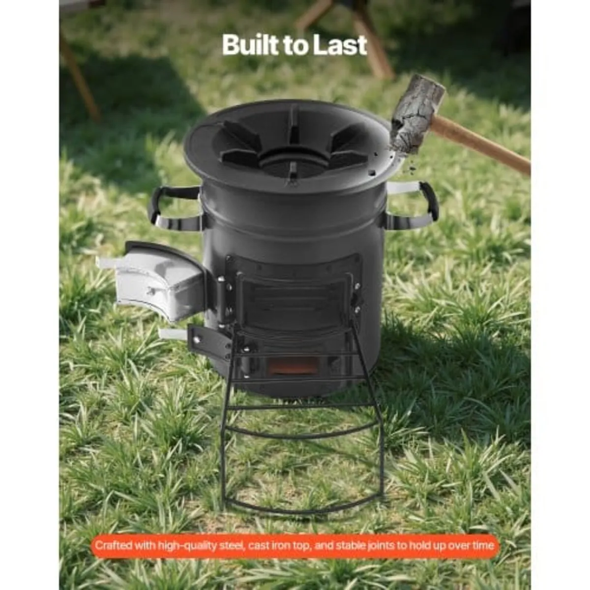 Camping Rocket Stove, Wood Burning Portable Rocket - Image 3