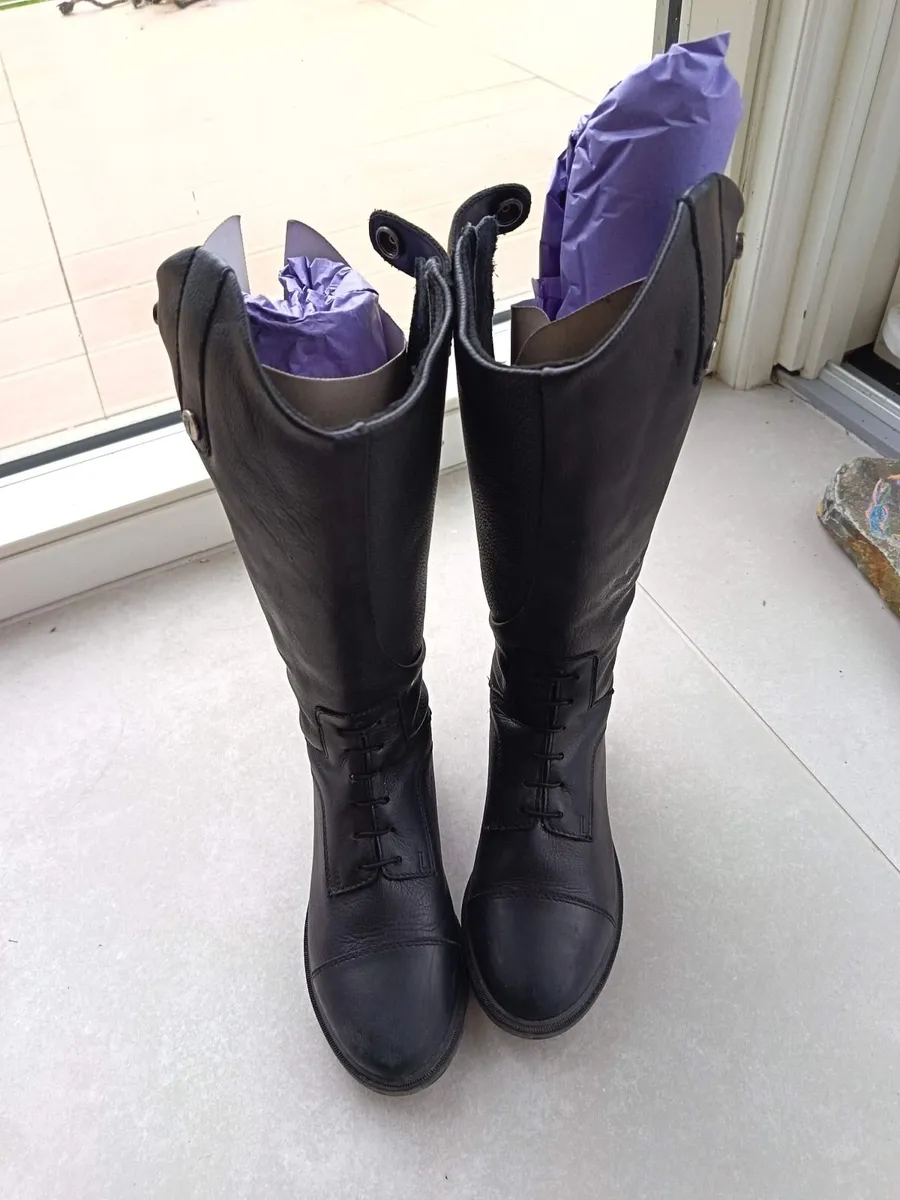 Childrens leather riding boots - Image 2