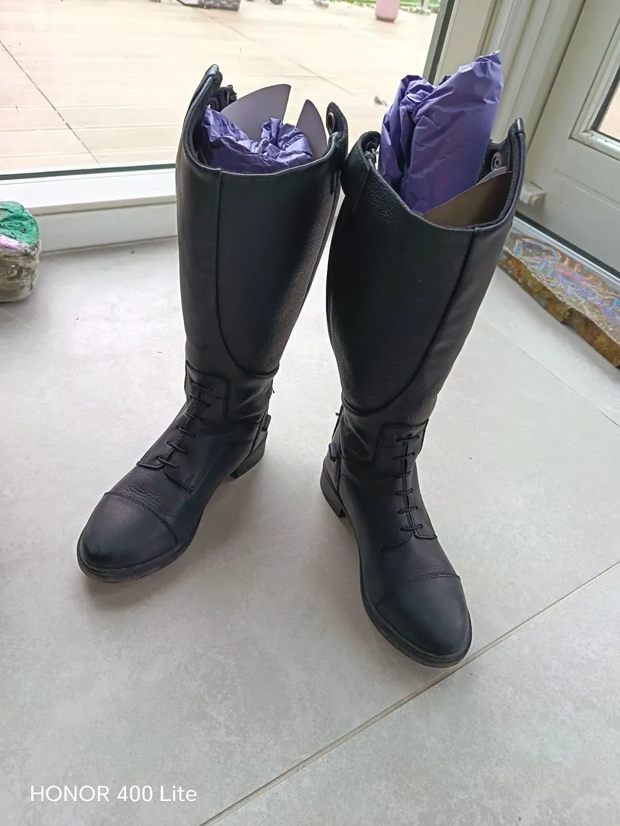 Childrens leather riding boots - Image 3