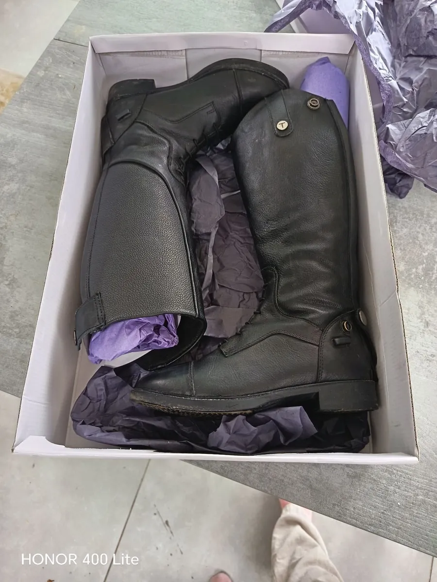 Childrens leather riding boots - Image 4