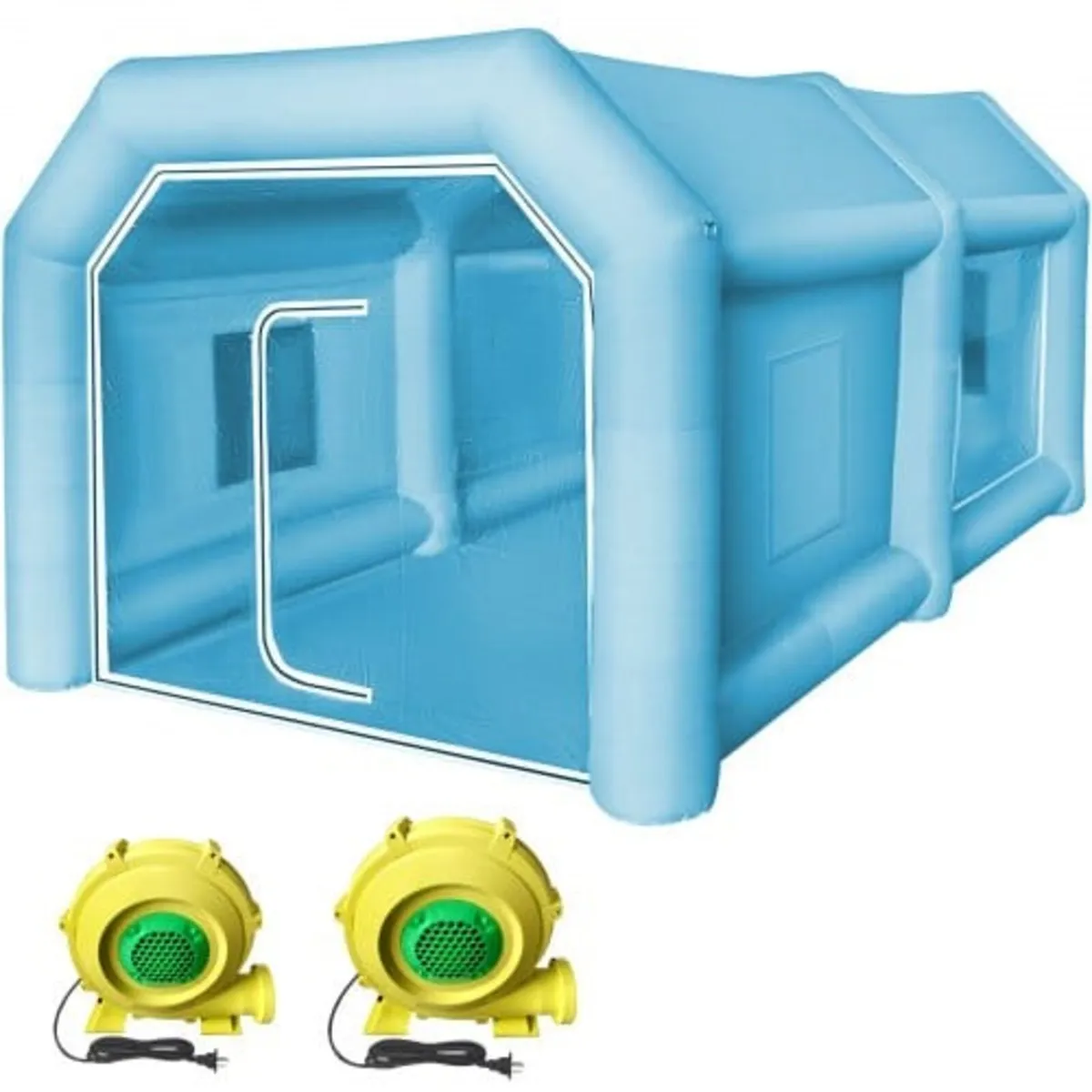 Inflatable Tent, 13 x 8 x 7 ft Inflatable Spray Bo - Image 1