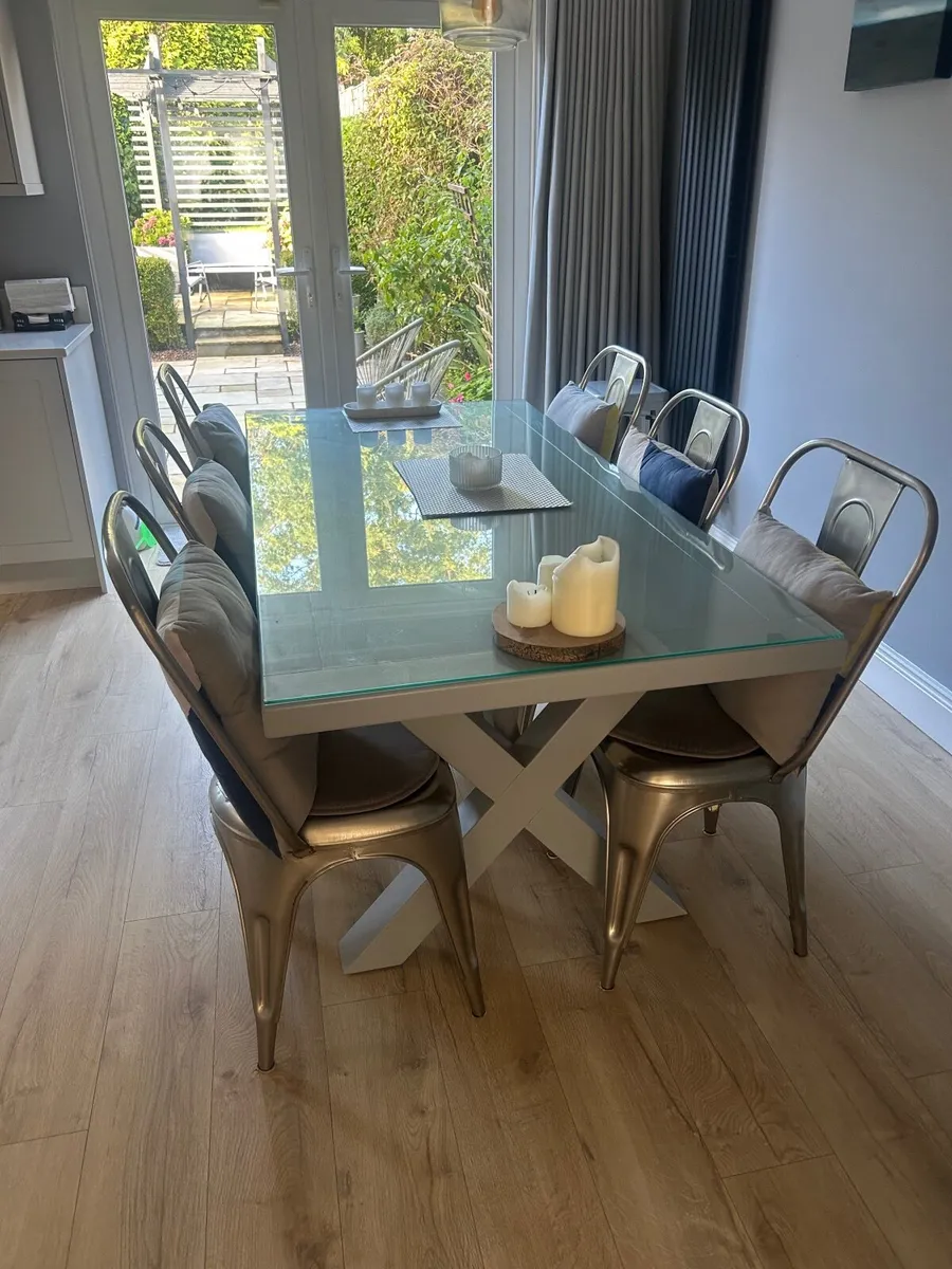 Dining chairs x 6 - Image 3