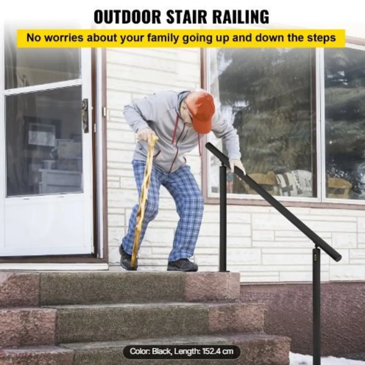 Stair Railing Kit, 152.4 cm Handrails - Image 3