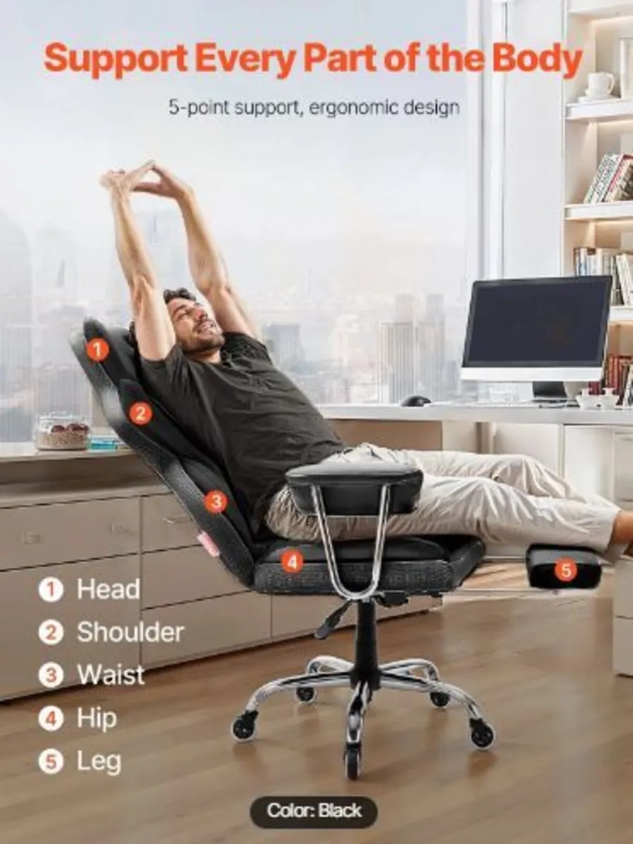 Executive Office Chair, High Back Chair - Image 2