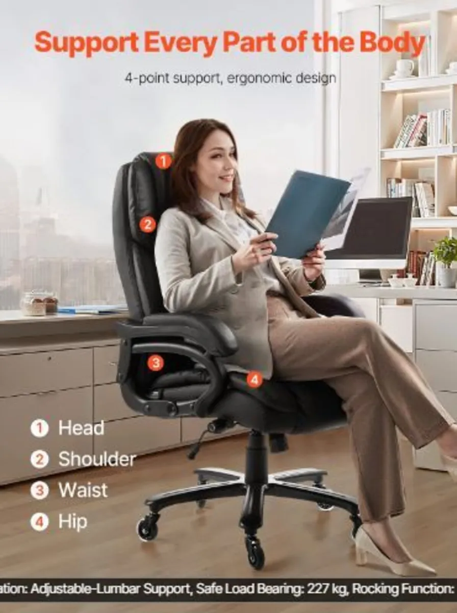 Executive Chair, High Back Office Chair - Image 3
