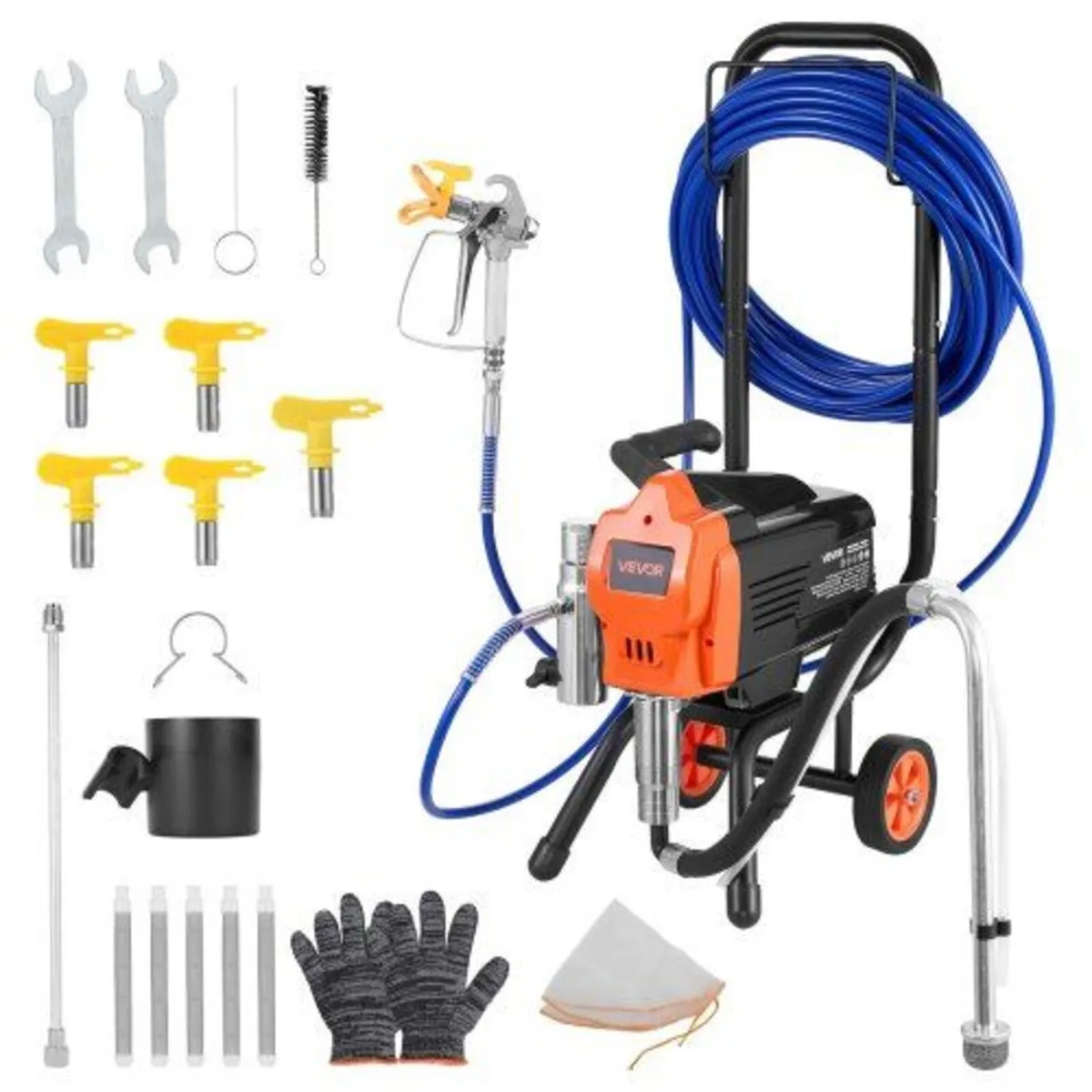 1500W Airless Paint Sprayer with Cart - Image 1