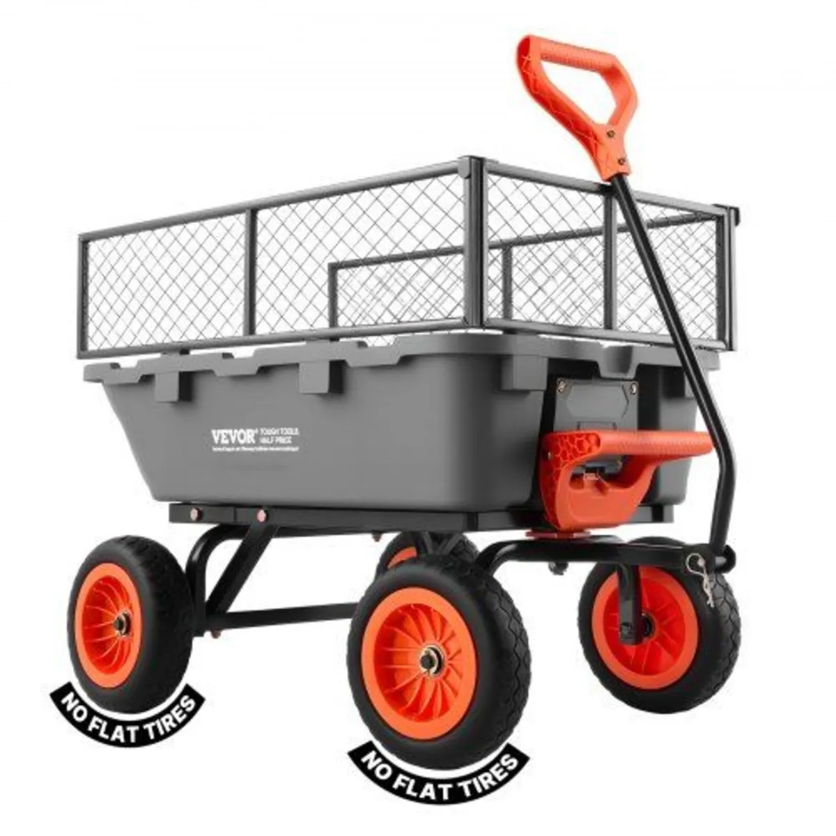 Garden Dump Cart 362kg with Fence - Image 1