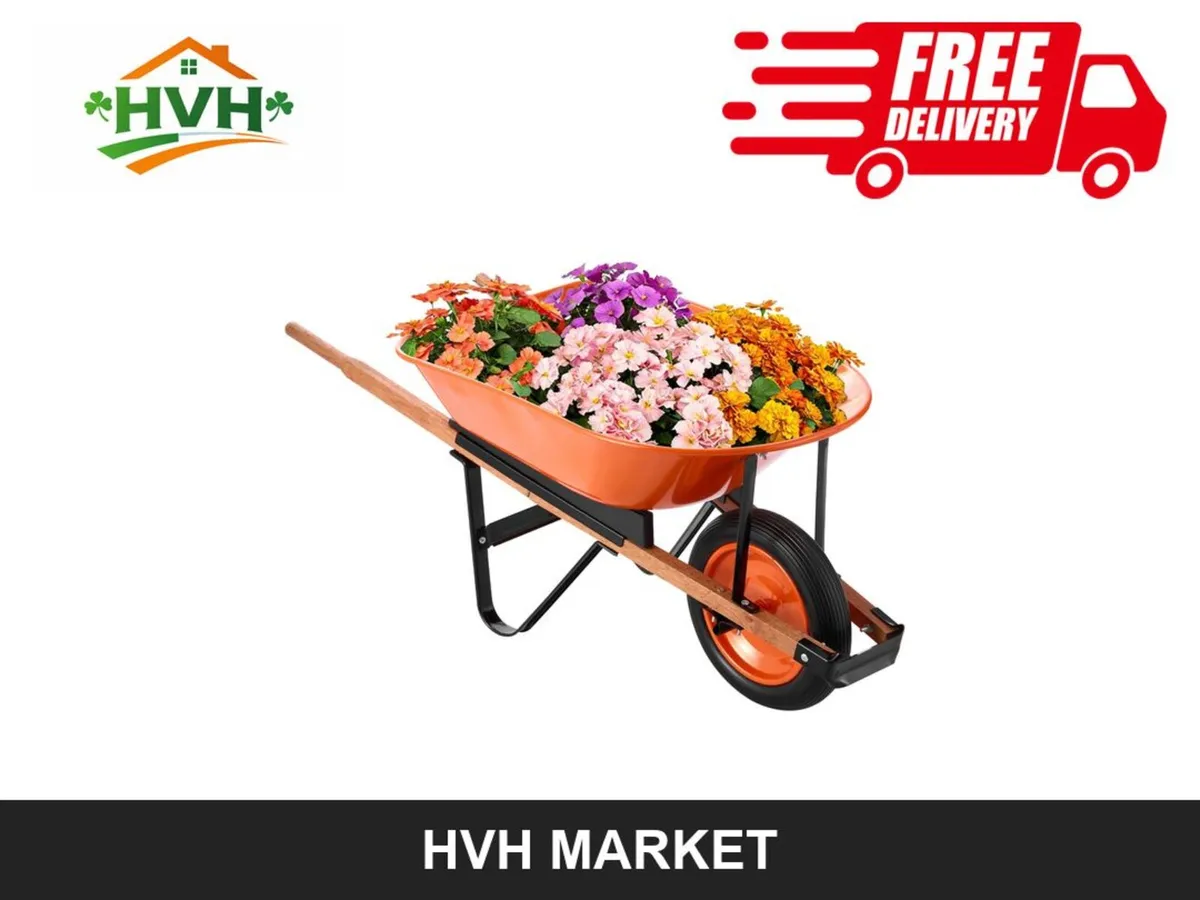 Garden Wheelbarrow Cart 5 Cu Ft One Wheel - Image 4