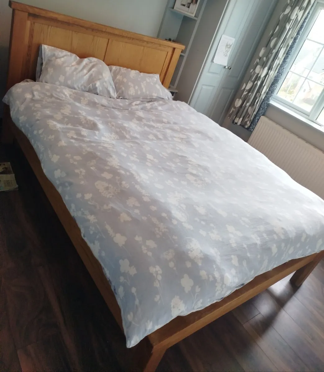 King Size Solid Oak Bed Frame - Image 2