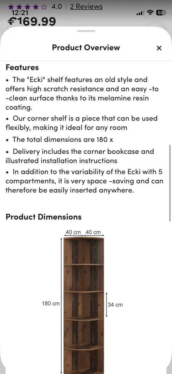 Corner bookshelf - Image 4