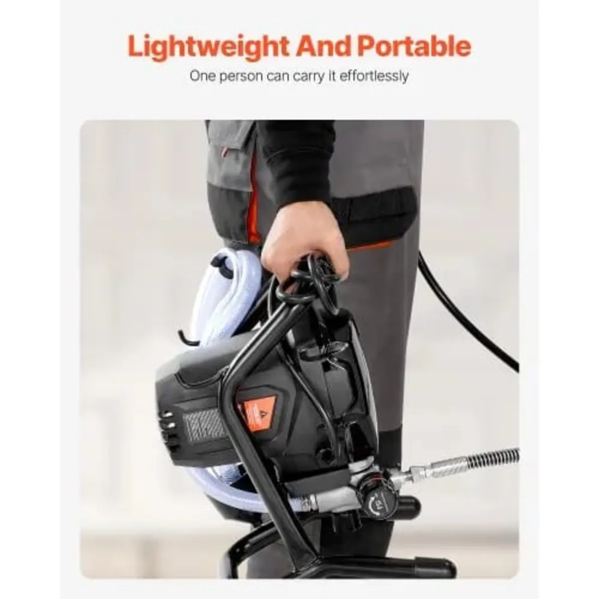 Stand Airless Paint Sprayer, 750W 3000PSI High Eff - Image 4