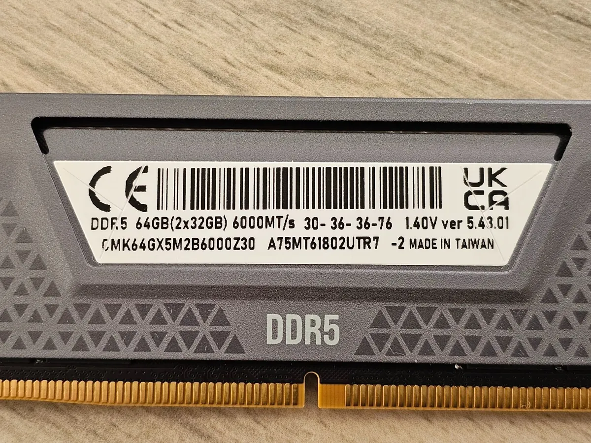 Corsair Vengeance 64GB (2x32GB) DDR5 - EXPO - Image 3