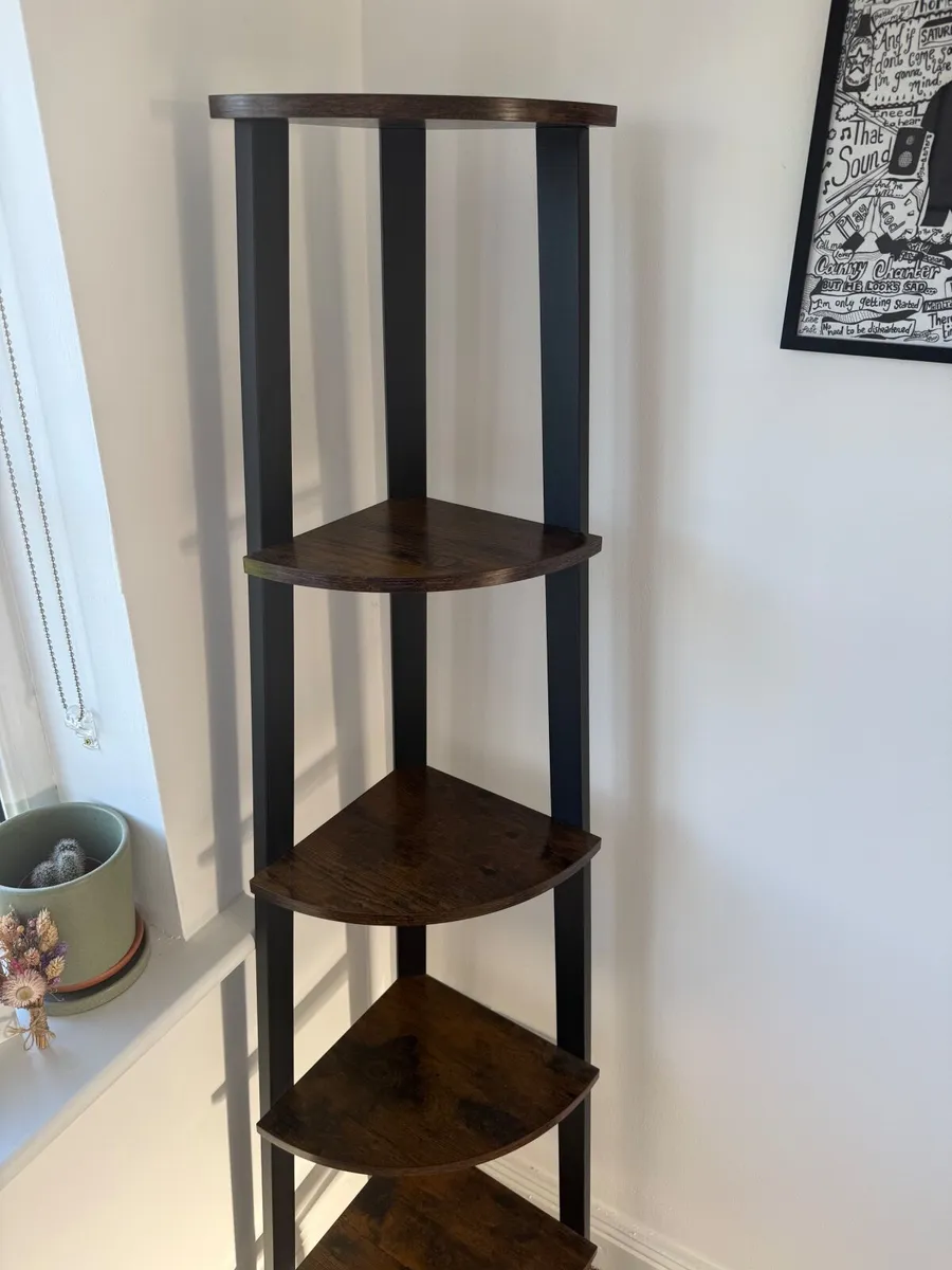 Adonis 5 Tier Corner Shelving Unit - Image 1