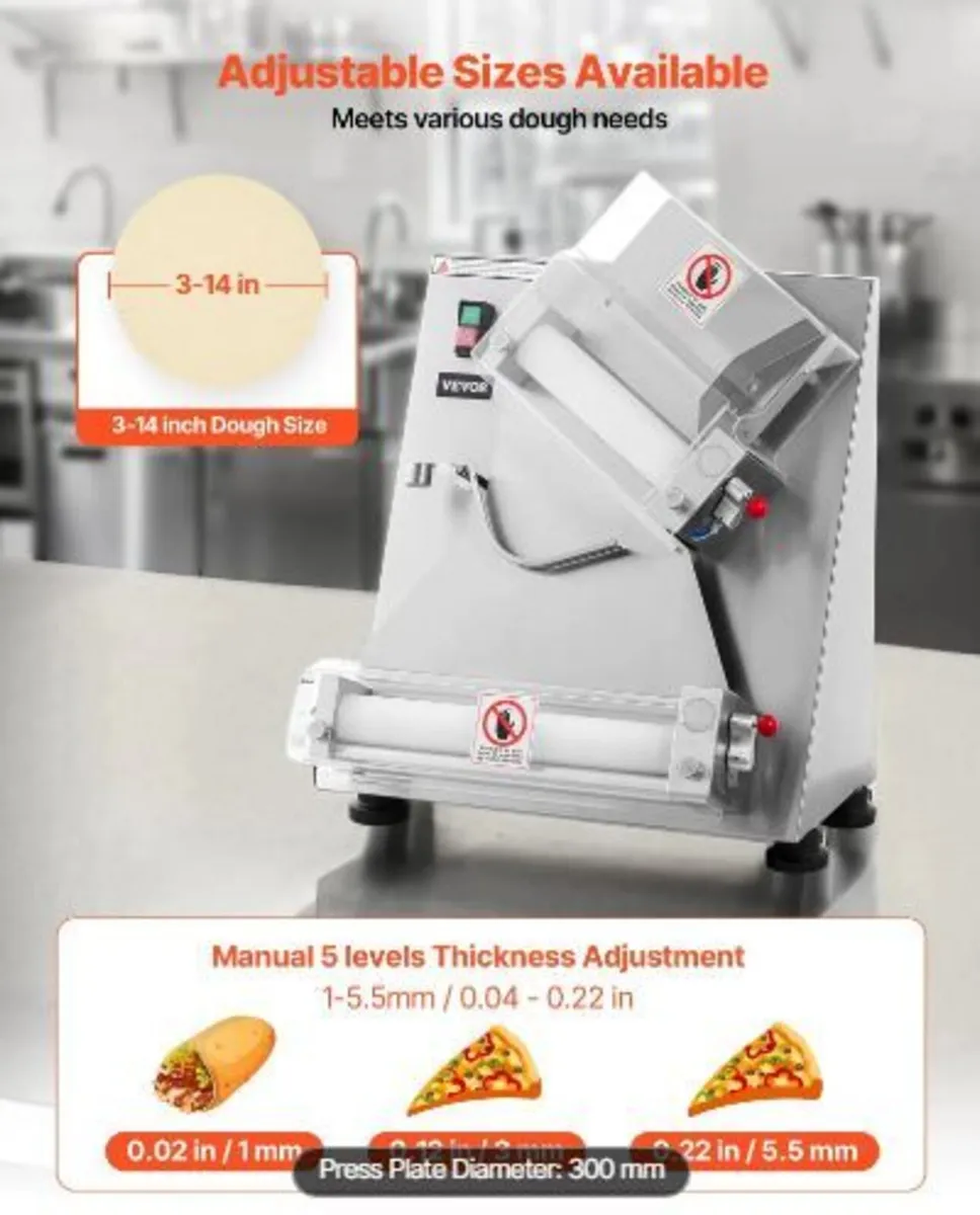Pizza Dough Roller Sheeter, 3-14 Inch - Image 3