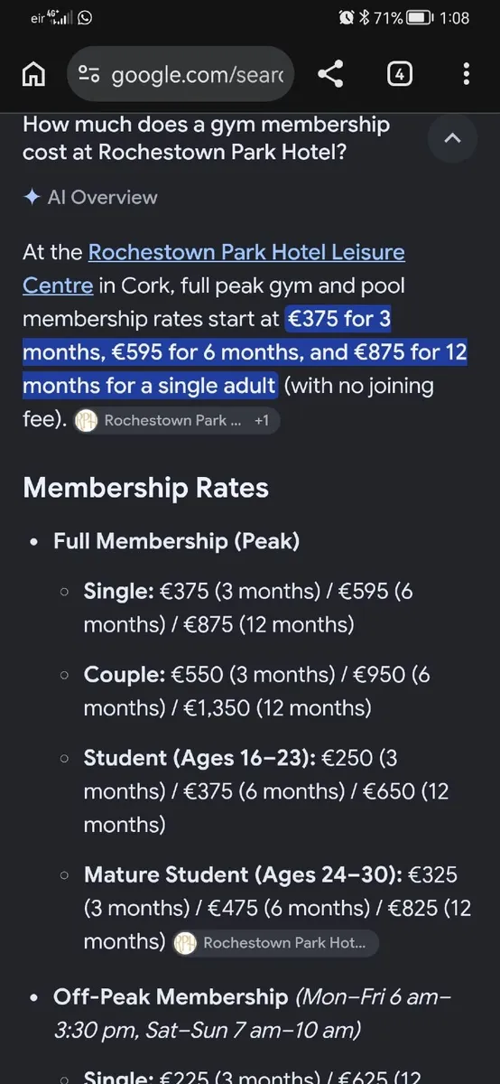 Roachestown park Hotel gym membership - Image 2