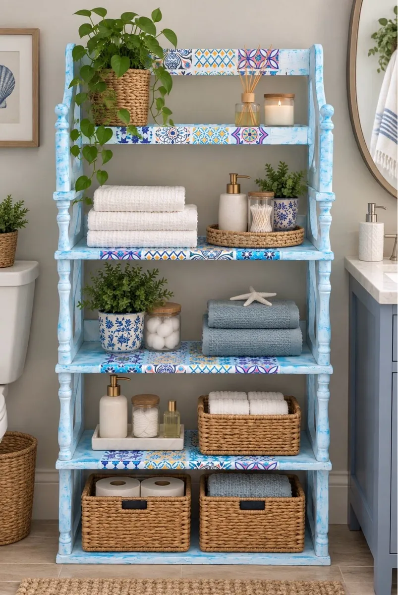 Customised bathroom shelf - Image 1