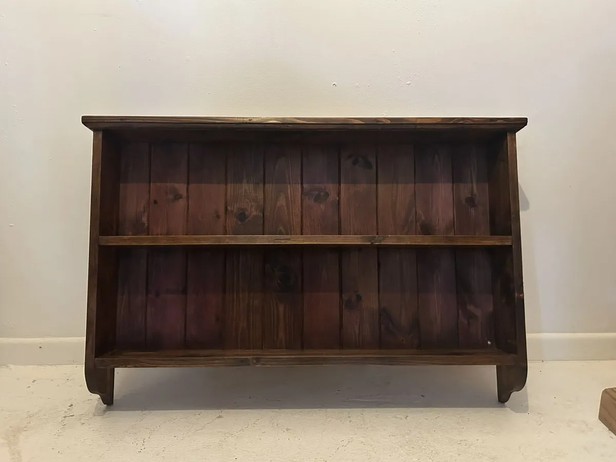 Beautifully Restored Country Pine Slimline Shelf U - Image 1