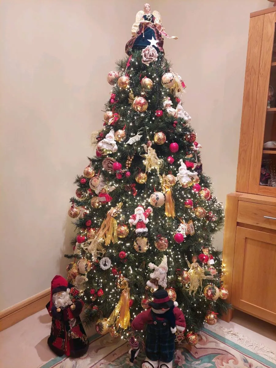 8" Nebraska Christmas Tree & Stand - Image 2