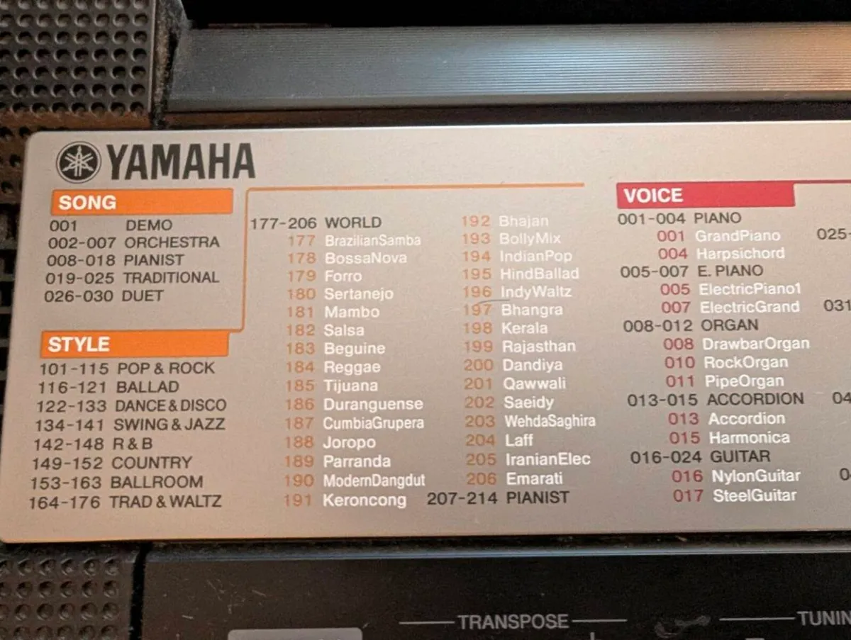 Yamaha Electric Keyboard - 61 Keys - Image 4