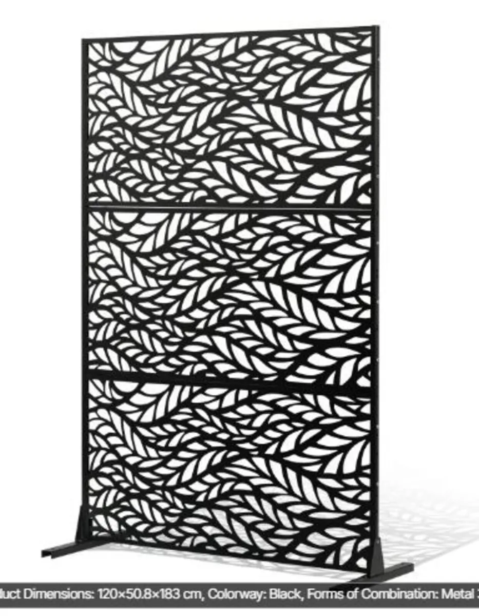Metal Privacy Screen, 47" W x 72" H, Outdoor - Image 3