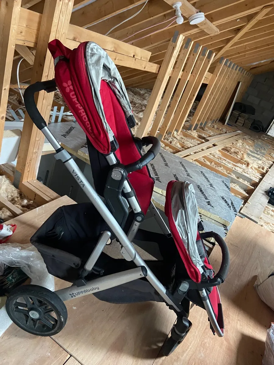 Uppababy Vista double +travel system+baby bath - Image 1