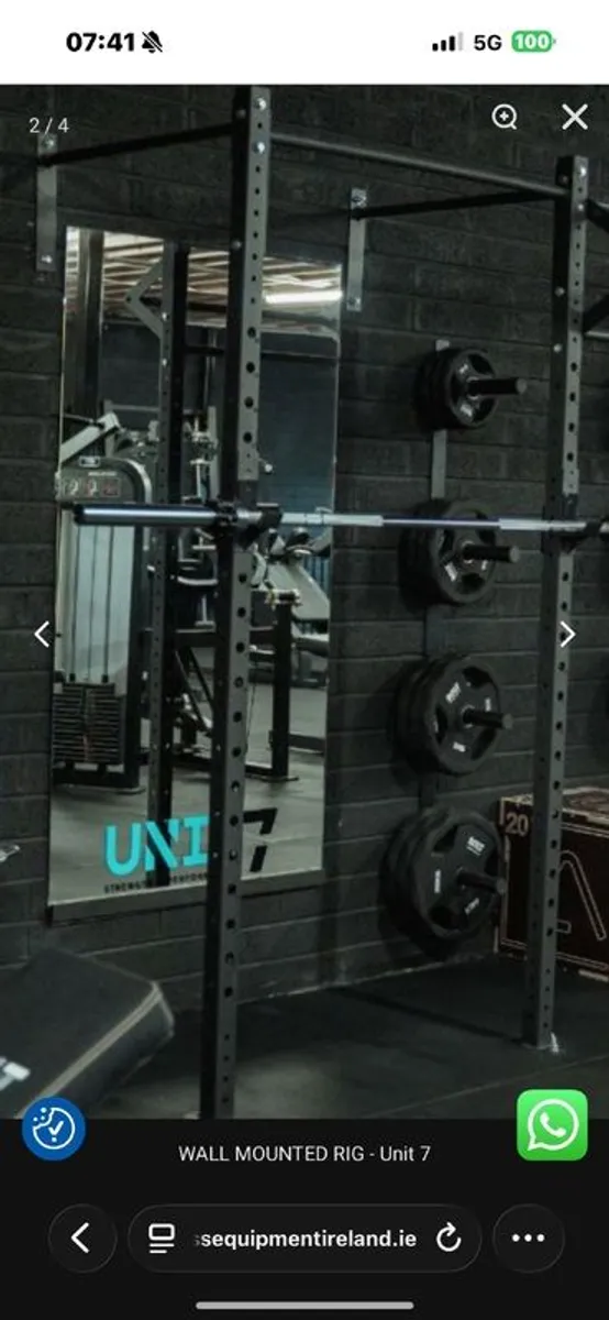 Steel Squat Rack, Very Heavy Gauge Steel!! - Image 1