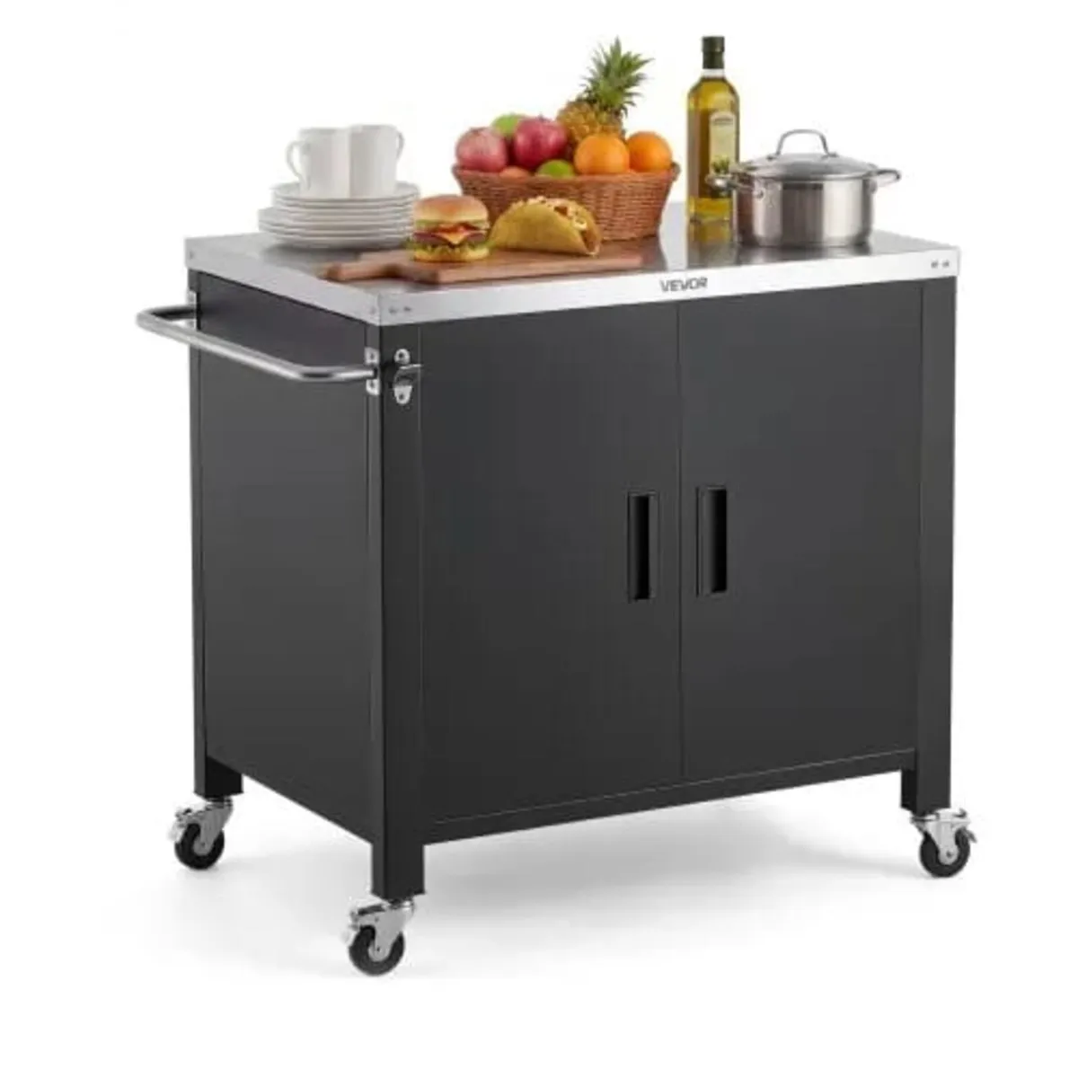 Outdoor Grill Cart with Storage Cabinet, 102 cm Gr - Image 1
