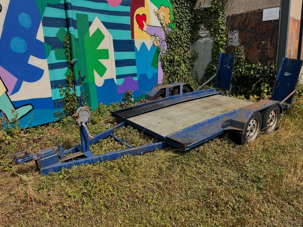 Small car transporter trailer. - Image 2