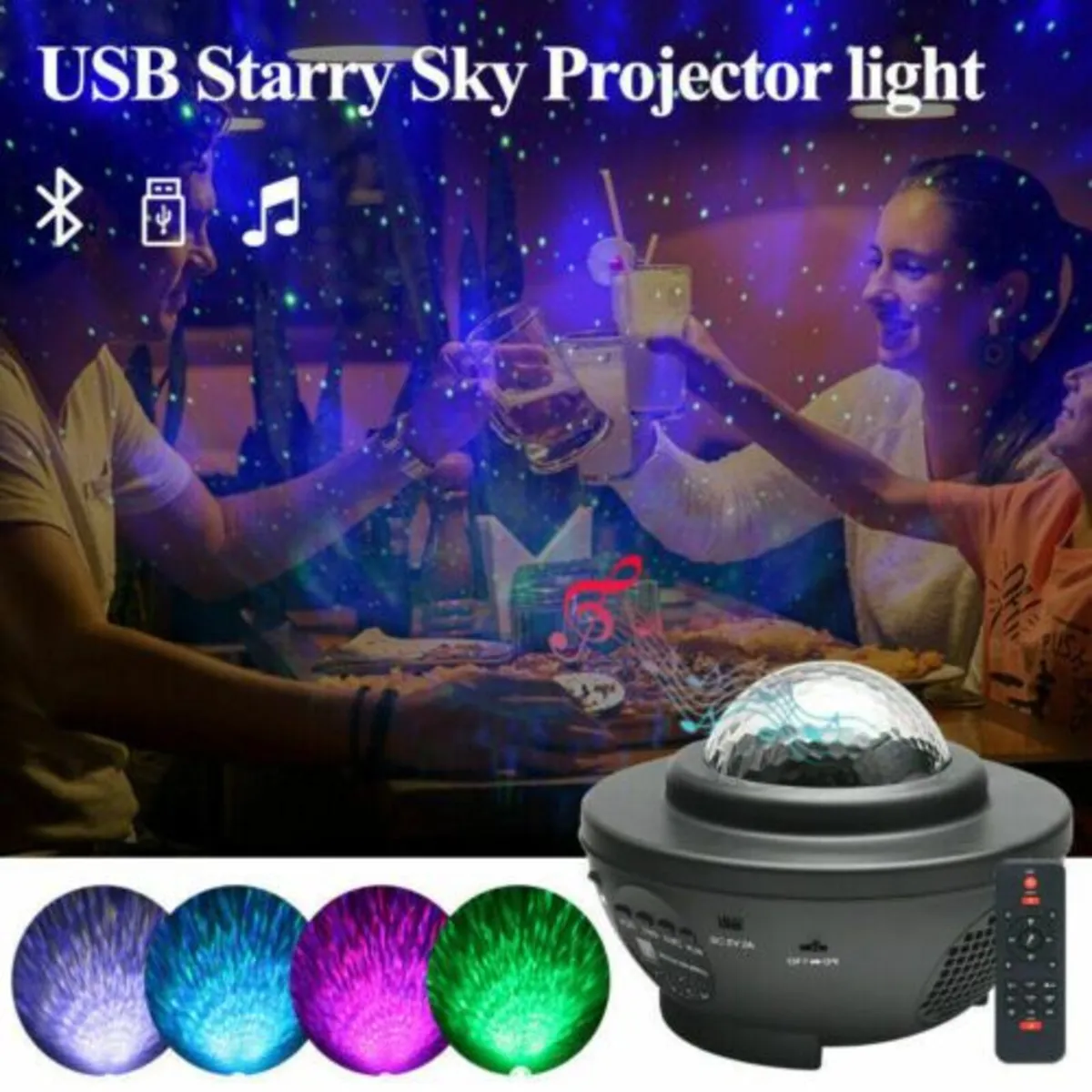 LED Lamp Galaxy Star Projector Yoga Night Star Sky - Image 1