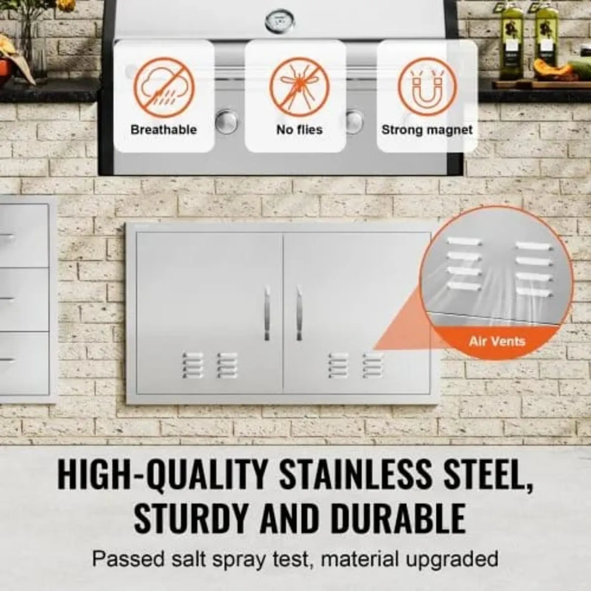 BBQ Access Door, 914x534 mm Double Outdoor Kitchen - Image 3