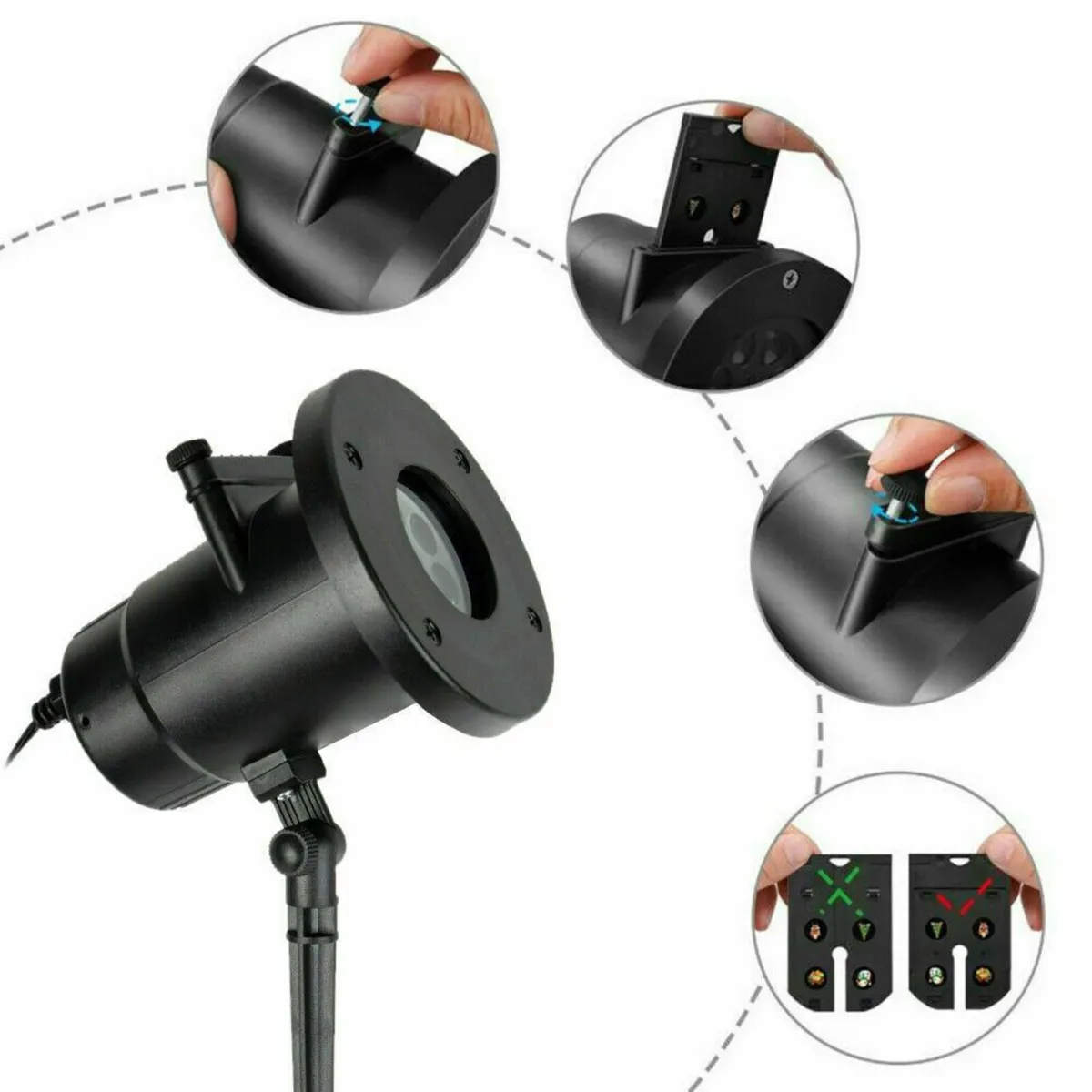 Halloween Outdoor 12 Patterns LED Moving Laser Xma - Image 3