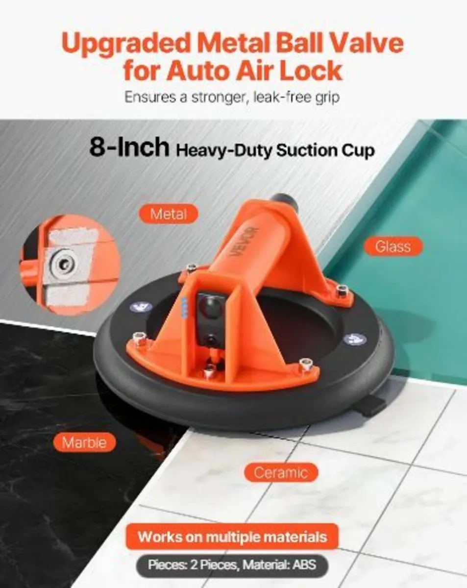 Vacuum Suction Cup, 203 mm Vacuum Glass - Image 2