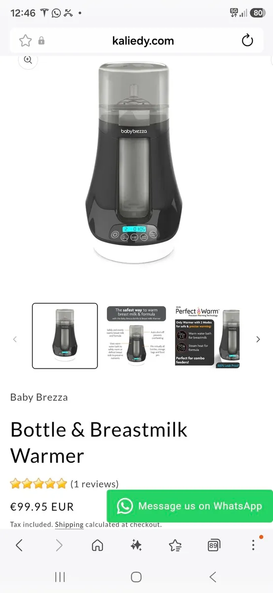 Baby Brezza Bottle warmer - Image 4