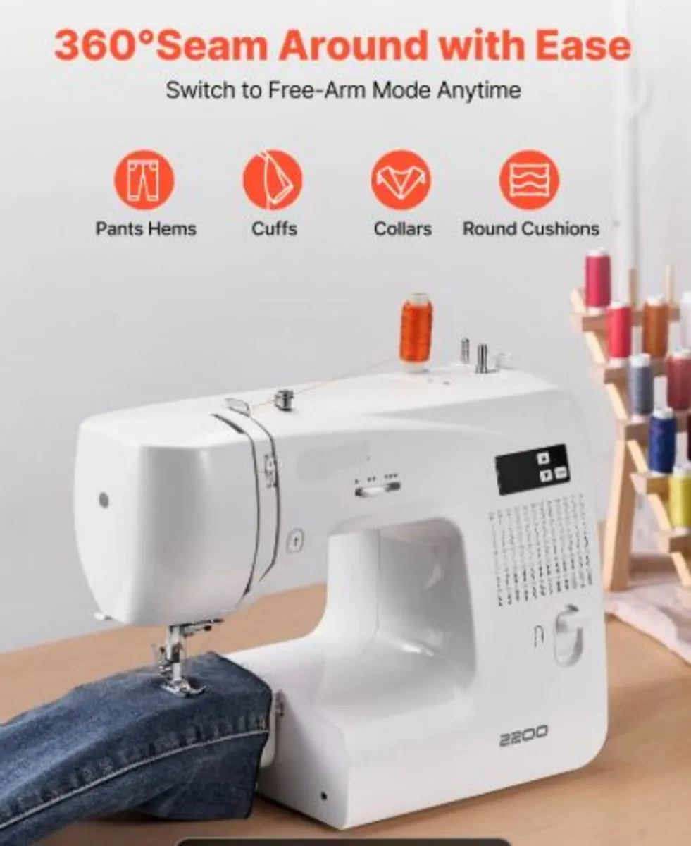 Computerized Sewing Machine,60 Stitch Applications - Image 2