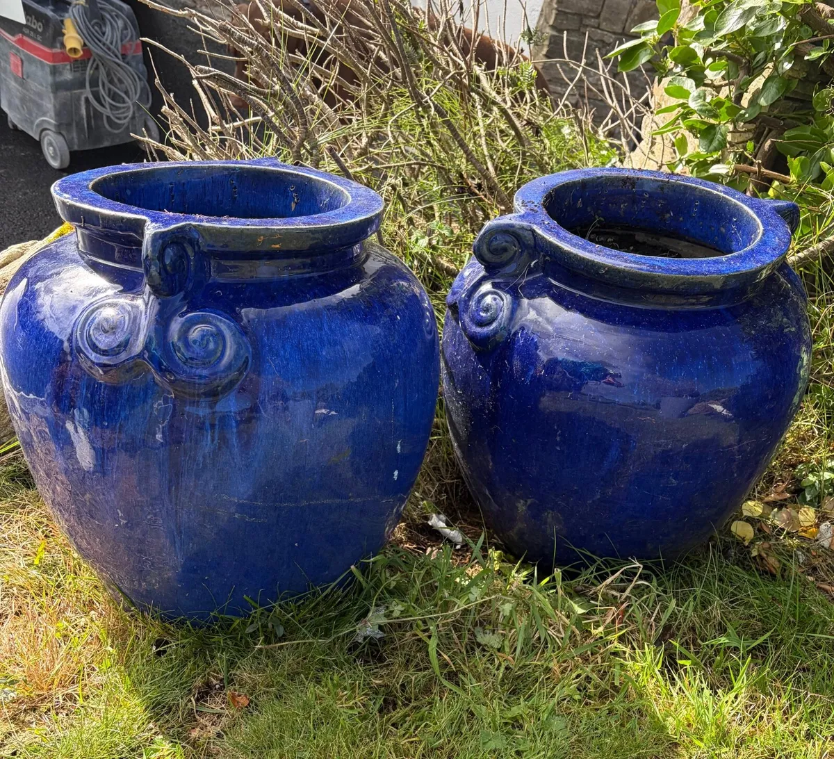 Flower Pots- blue - Image 1