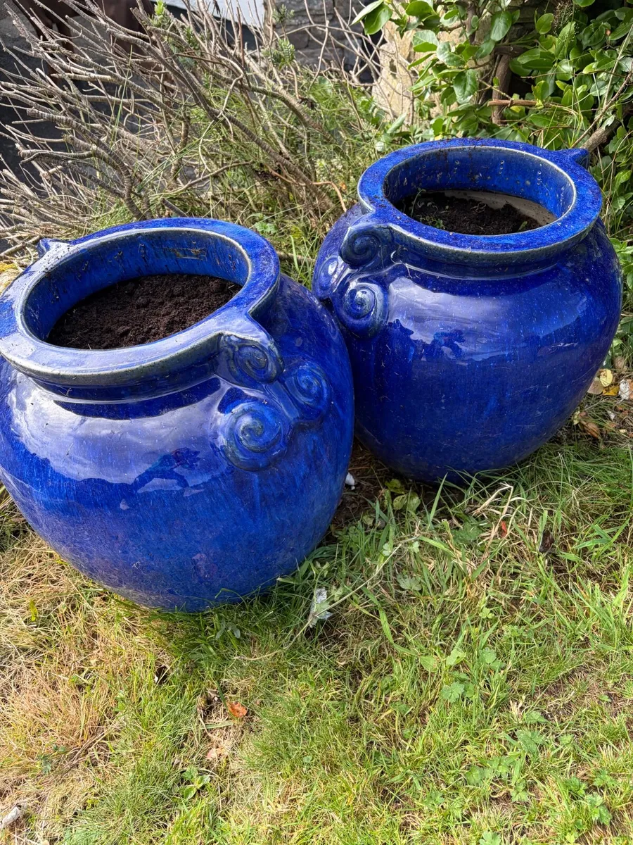 Flower Pots- blue - Image 4