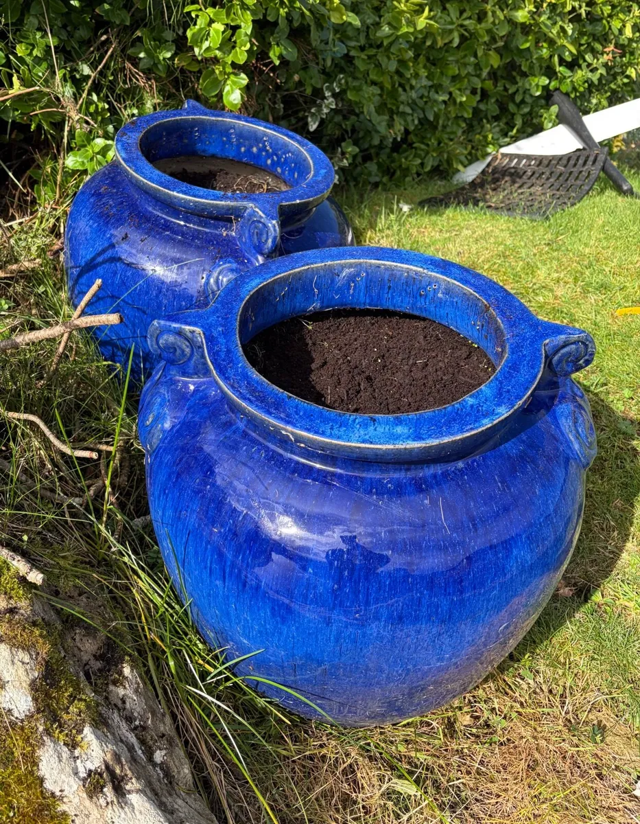 Flower Pots- blue - Image 2