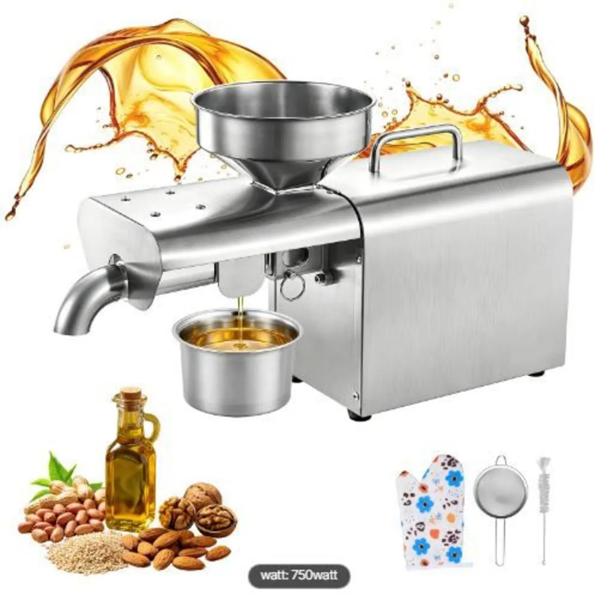 Oil Press Machine, 3.75KG/H Capacity, 750W - Image 4