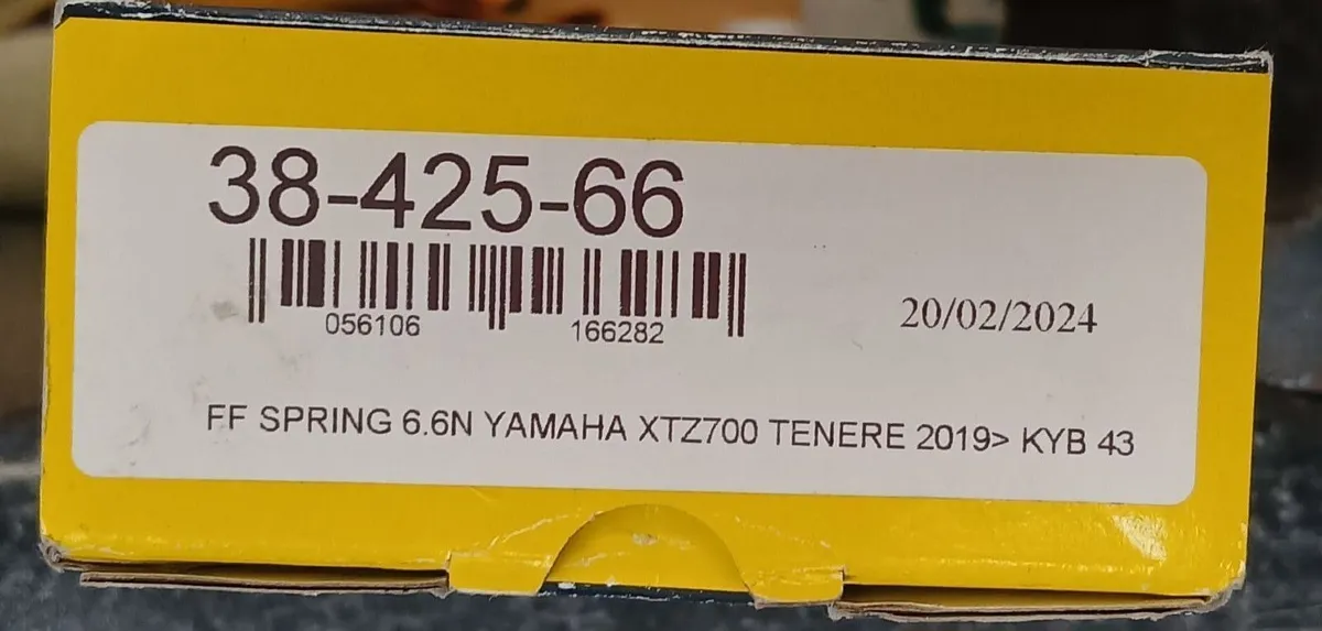 Yamaha tenere ktech fork springs 6.6N - Image 2