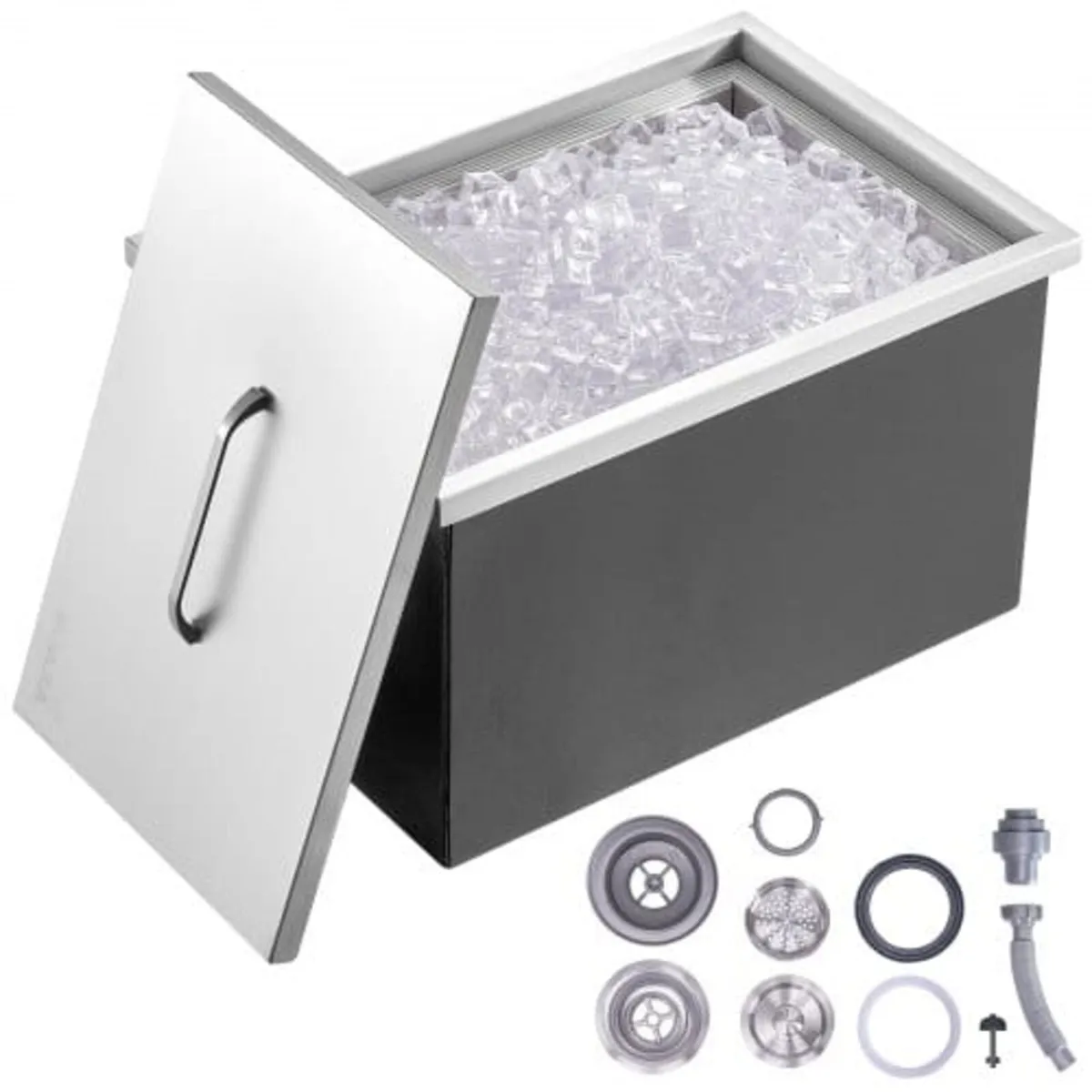 Drop in Ice Chest, 22"L x 17"W x 12"H Stainless St - Image 1
