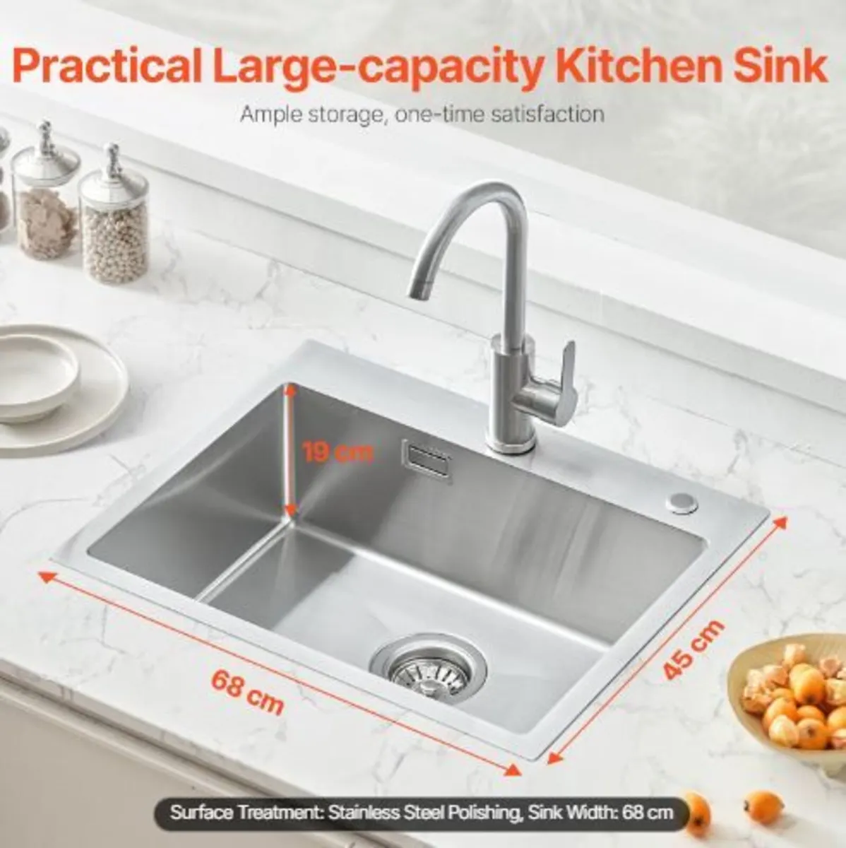 68cm Kitchen Sink Workstation - Image 2